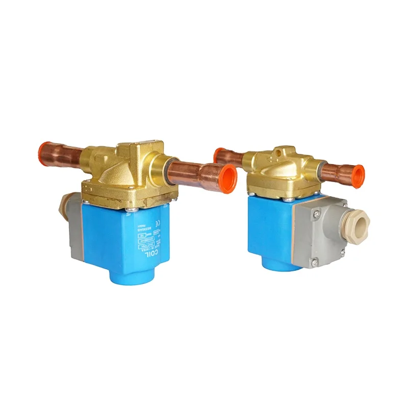 Green Rain High Quality Diaphragm Solenoid Valve 1/2 5/8 ODF Solder SAE Flare for Air Conditioning