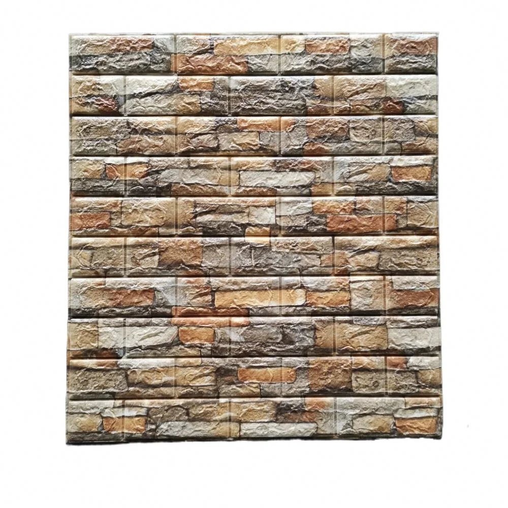 2023 New arrival soundproof self adhesive 3D XPE foam Wallpapers wallcoating mural Wallpaper 3D