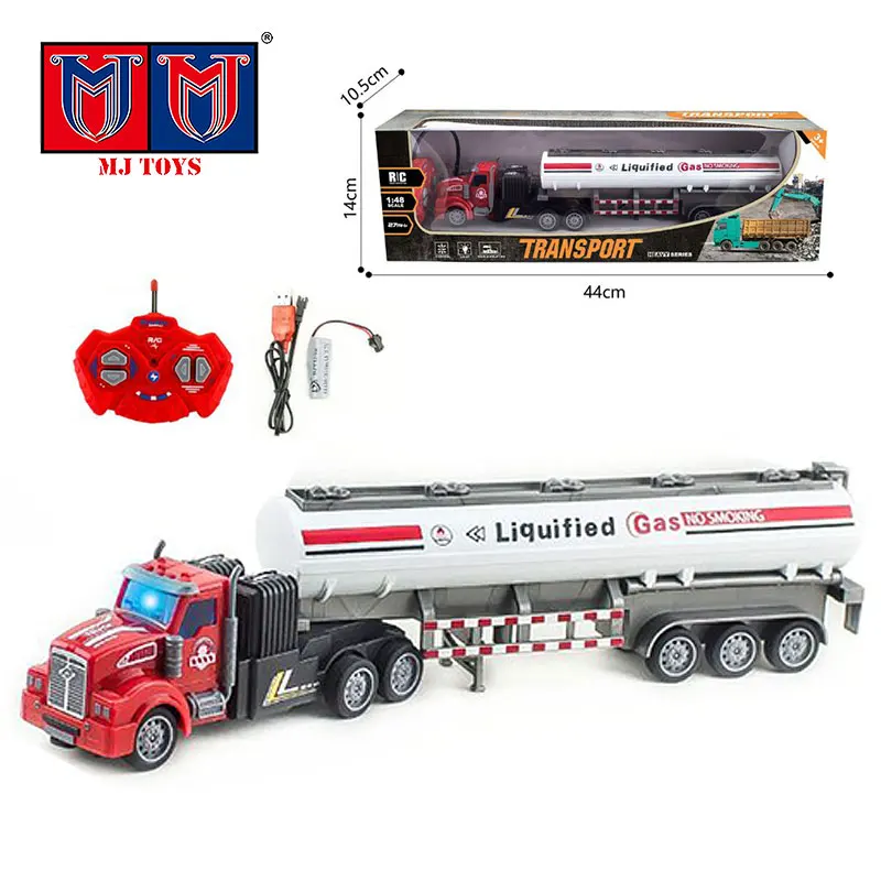 1:48 модель игрушечного автомобиля модели машин грузовиков экскаваторов взрослых строительный Радиоуправляемый нефтяной автоцистерна