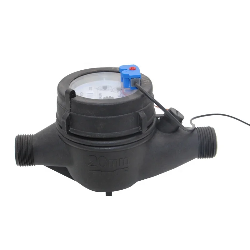 DN15 ~ DN50 пластиковый счетчик воды для рефери импульсный дисплей вращающийся поршень