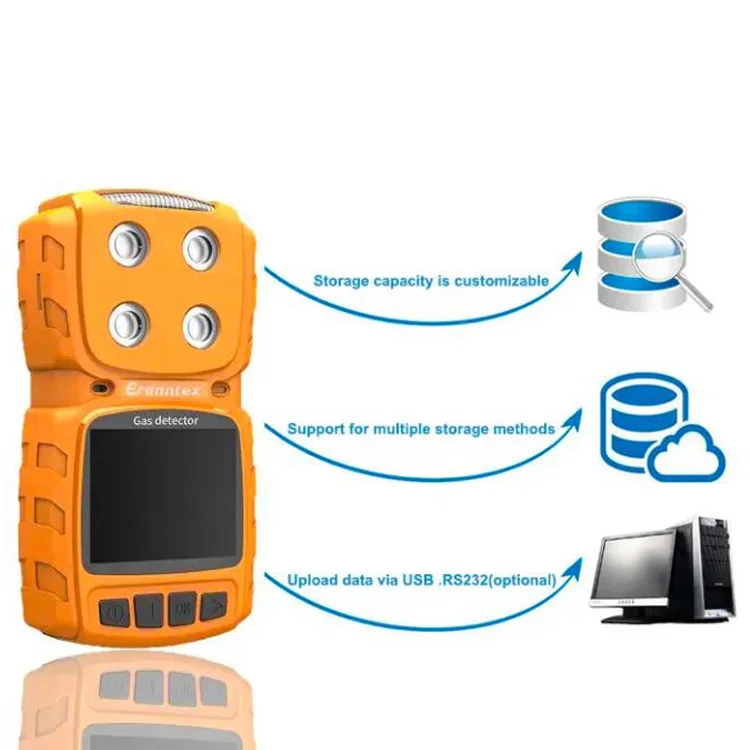 MS104K Portable LPG Gas Detector single Gas Detector High Accuracy Ethylene Gas Meter For Fruit Ripening