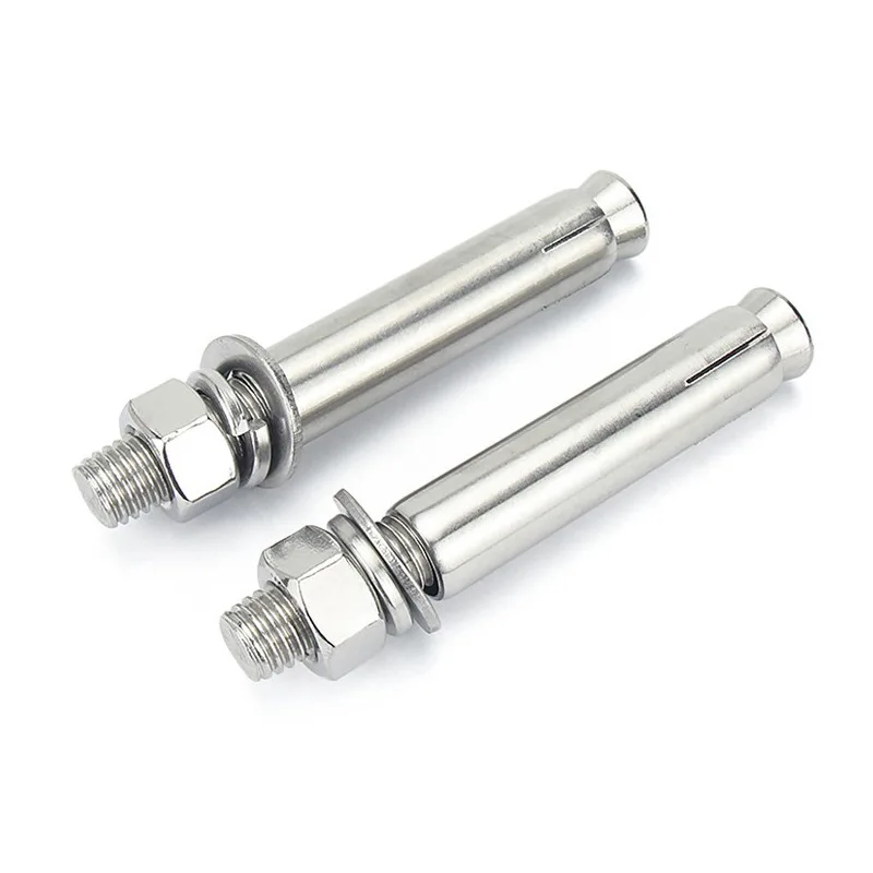 Stainless Steel Fasteners Threaded Rod External Hex Nut Washer Heavy Screw Fixing Concrete Wedge Sleeve Expansion Anchor Bolt