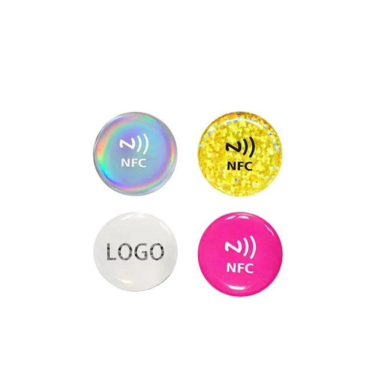 NFC Epoxy Tag for Sharing Custom Hot Social Media customized customized  anti--metal nfc sticker tagaging
