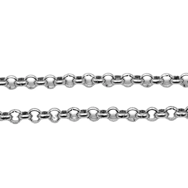 
24inch round circle pearl gold black roller stainless steel link chains necklace for jewelry making 
