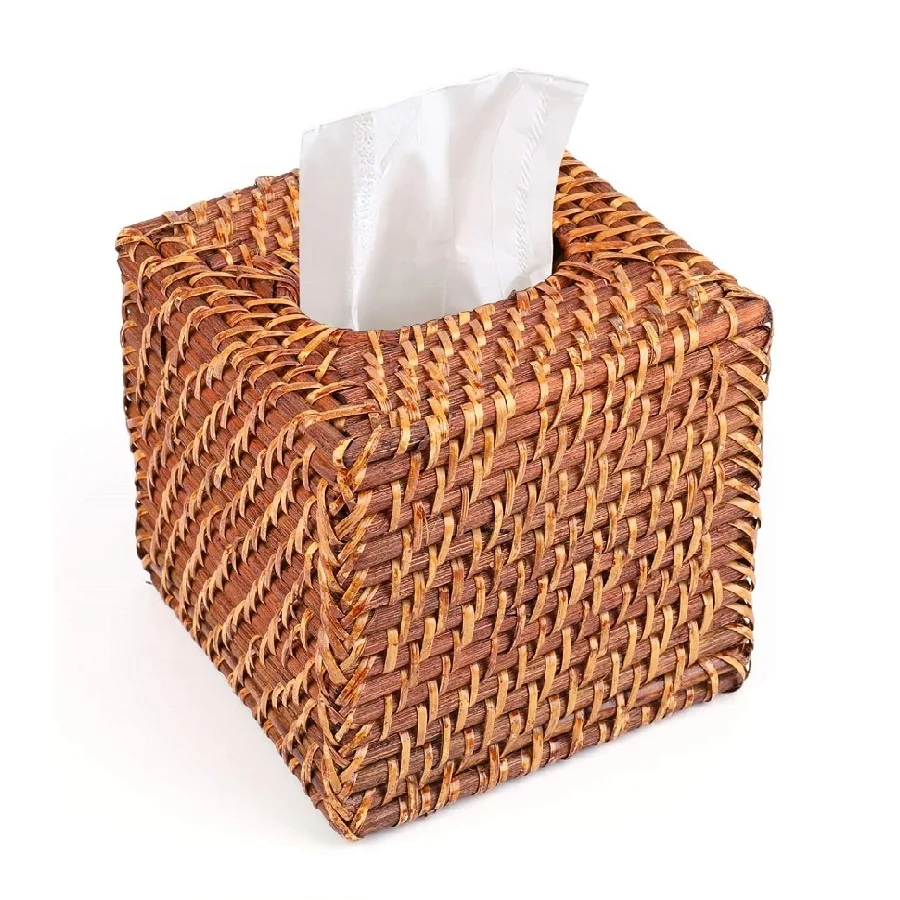 Лучшая трендовая ротанговая коробка для салфеток ресторана товары дома кухонные аксессуары