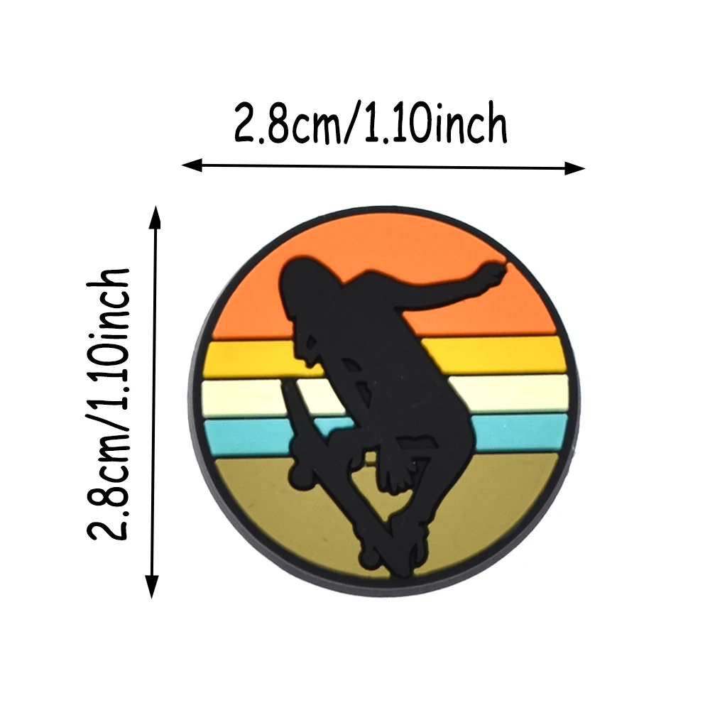 Sandals Accessories For Soft Pvc Clogs Shoe Decorations Buckle Charms Skate Skiing Shoe Charms For Clog Decoration Charms