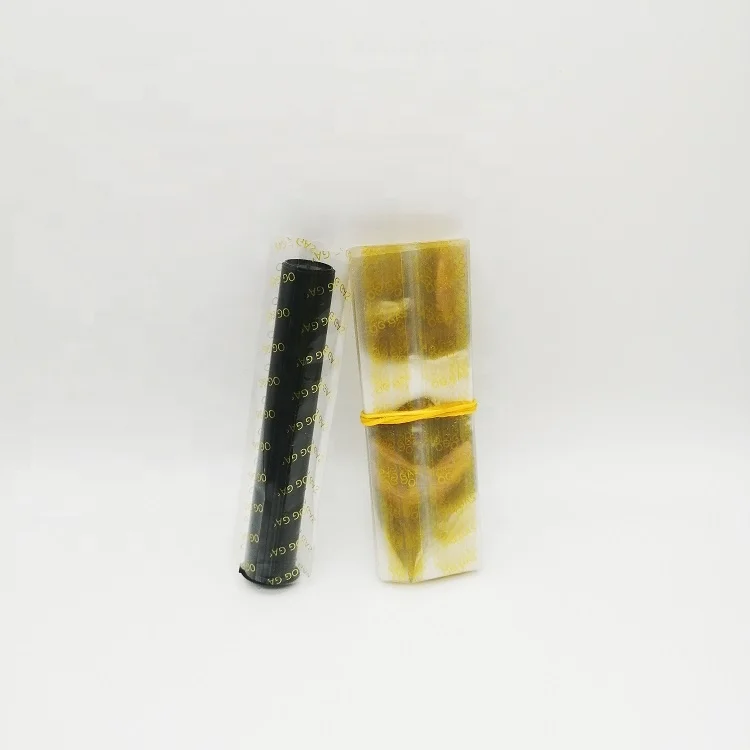 Clear with gold logo Perforated Shrink Bands Heat Shrink Wrap Film Shrink Seal Bands for tube