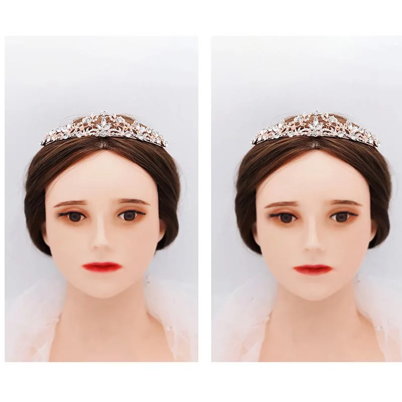 Женская Блестящая повязка для волос TS011, европейская шикарная повязка для волос с блестящими фианитами, свадебные аксессуары для волос невесты