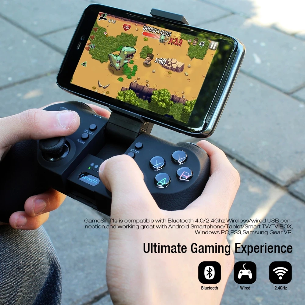  Newest! T1s 2.4GHz Wireless Game Controller for Android/PC/SteamOS PUBG Call of Duty COD Mobile