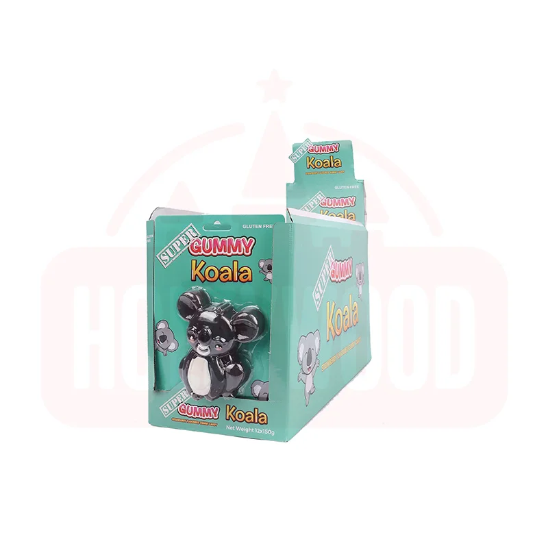 HOLEYWOOD 150g Large Koala Classic Cartoon Animal Gummy Candy Cute Styling Fruity Sweet Taste Sugar Supermarkets 150 Piece