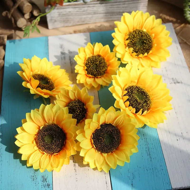 Hot sale artificial silk sunflower big head artificial sunflower