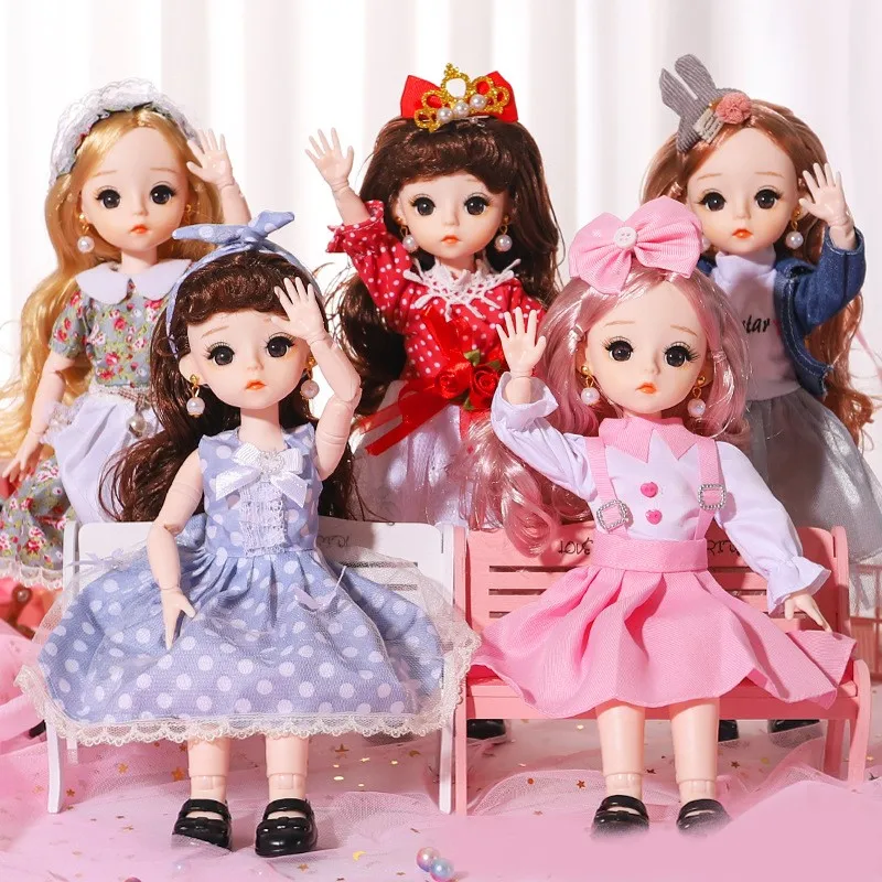 Wholesale Cheap 1/6 30CM BJD Dolls Plastic Dolls hot selling Baby Girl Dolls DIY Toy for Girls