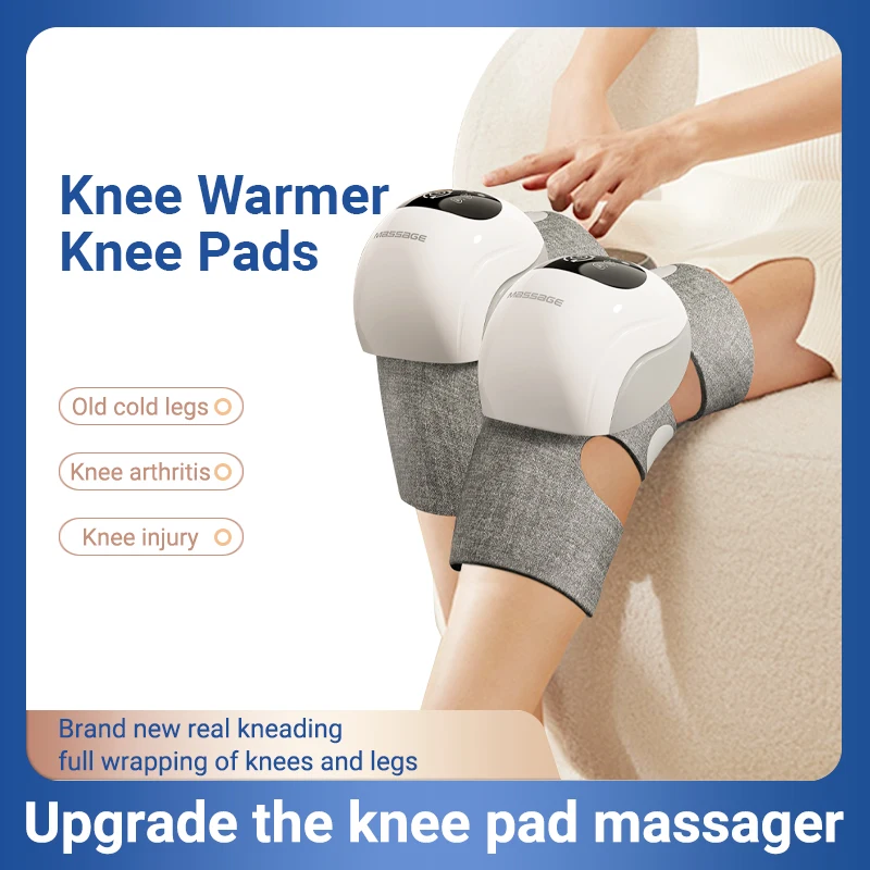 Smart Knee Heating And Massage Or Joint Pain Relief Heat Air Compression Leg Massager For Circulation Knee Massager With Heat