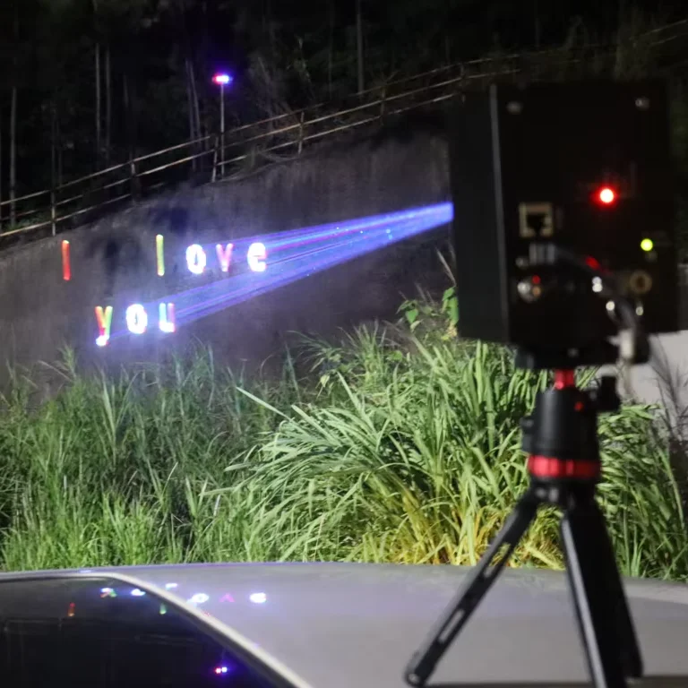 3W RGB Laser Cube Light APP WIFI Control Portable DJ Party Mapping Show Laser Projector