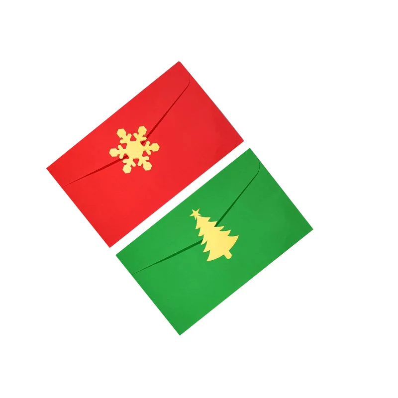 Hot Sale Factory Wholesale Greeting Card Pockets Christmas Design Cardboard Envelopes