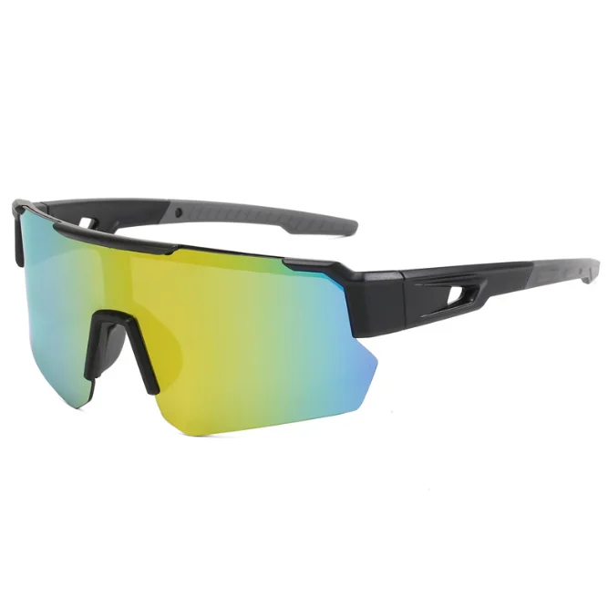 Outdoor Cycling Glasses UV400 Sport Sunglasses for Men Half Frame Windproof Sun Glasses Baseball Running Driving Shades