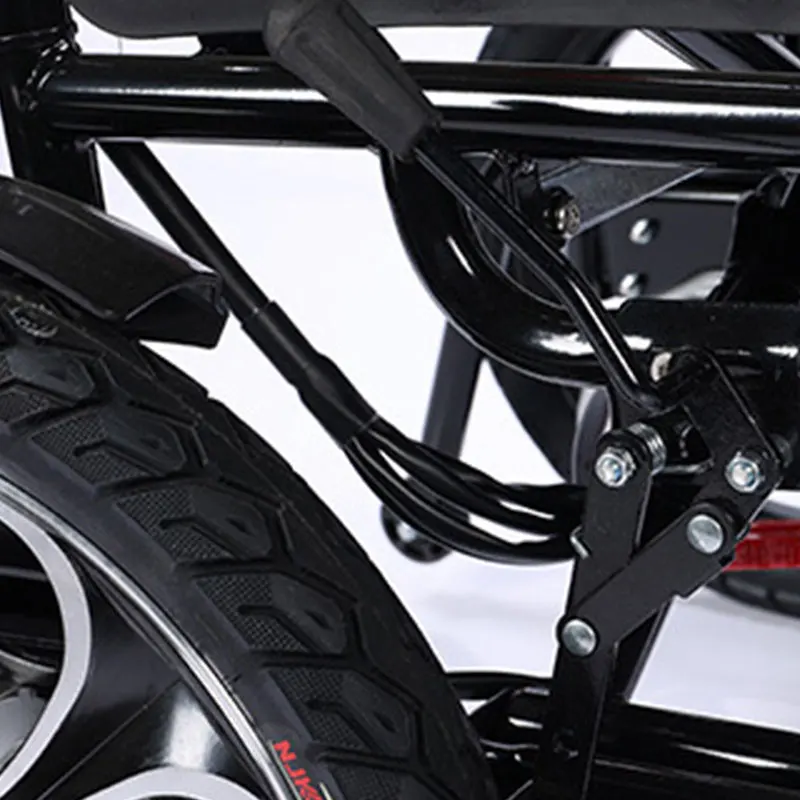 Ultra-light  Electric Folding wheelchair Disabled Elderly Travel Home Scooter Simple Small Wheel Trolley Electric Wheelchair