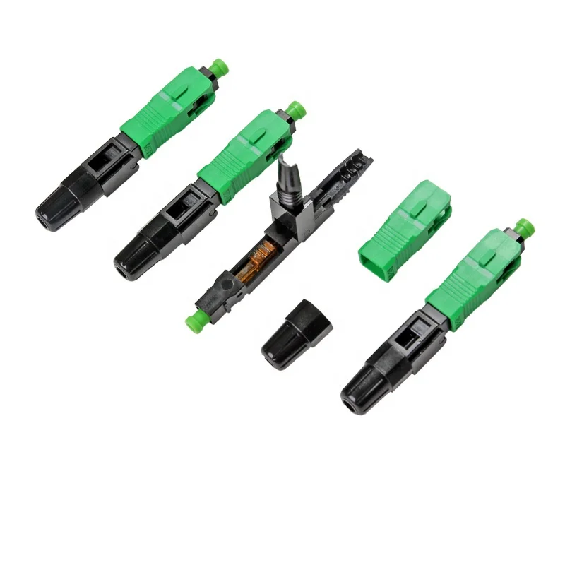 SC Field Assembly Optical Connector SC A-P-C Quick Connector for FTTH Network