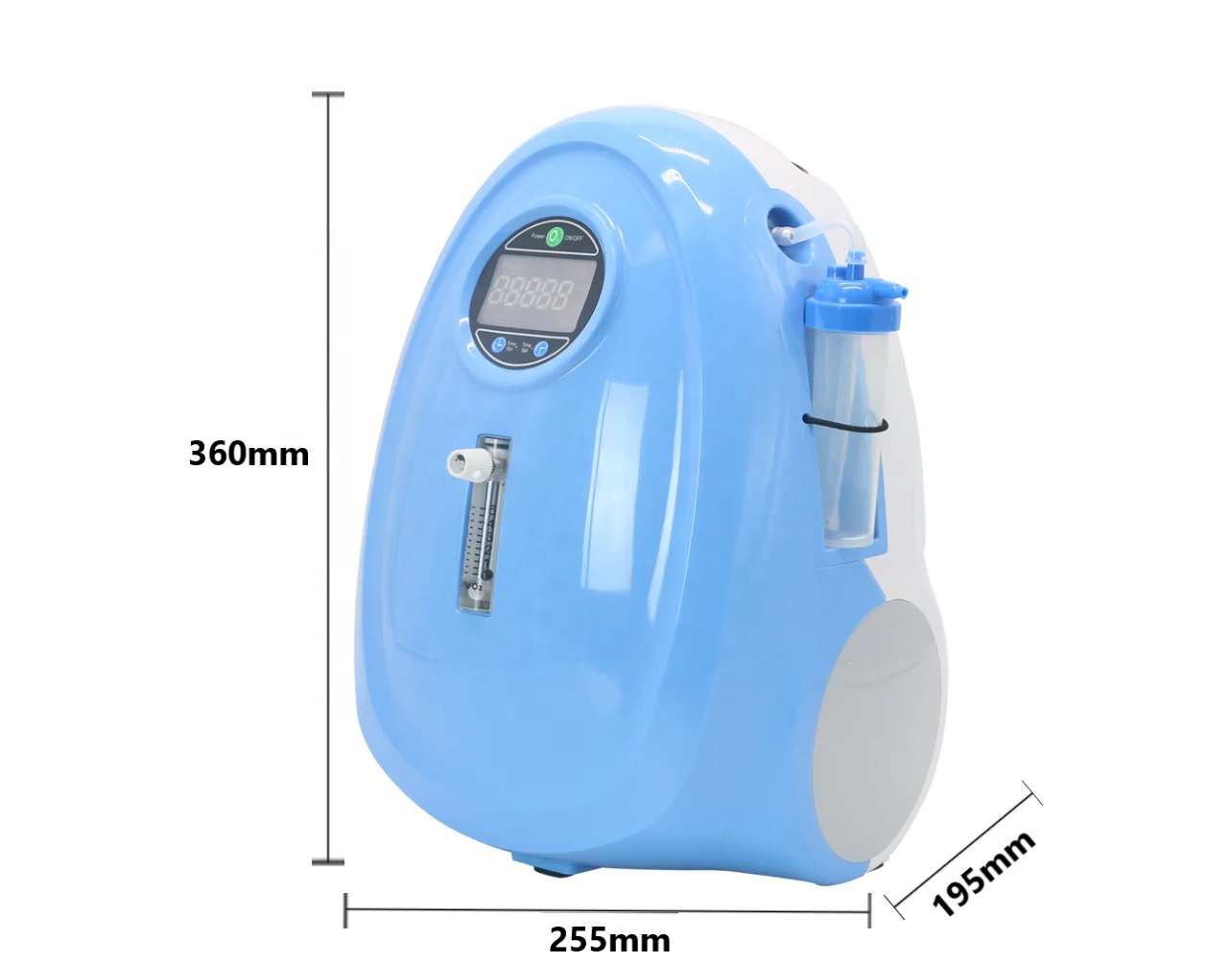 HACENOR Small Low Noise 1-5L Adjustable Continuous Flow Oxygen Concentrator Home Use 5L Oxygen Concentrator