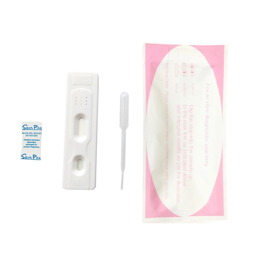 Высококачественный тест на беременность HCG, Полоска, кассета, средний поток, комплект, быстрый тест