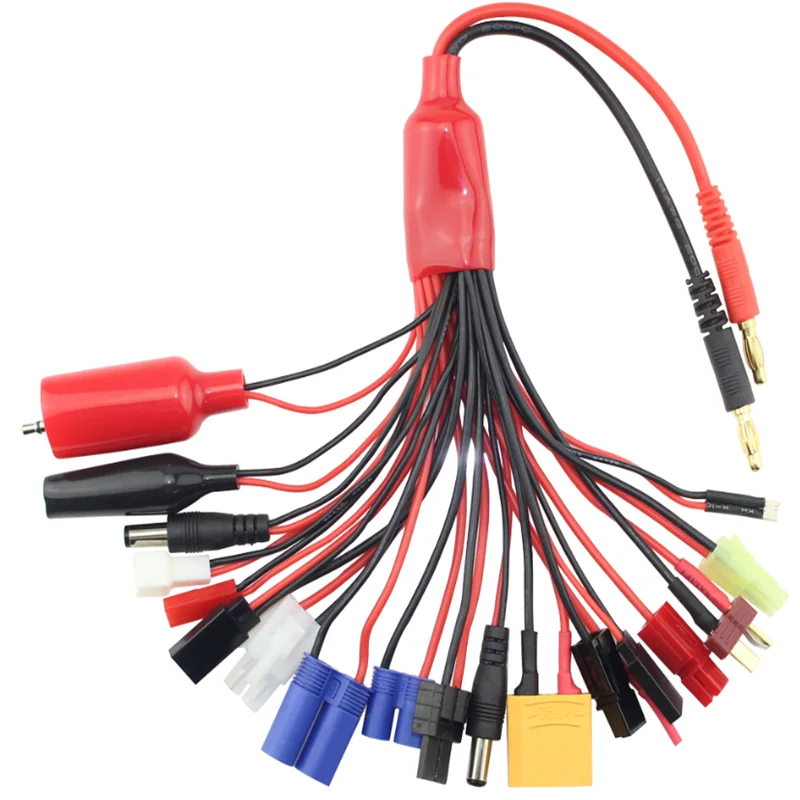 
B6 Charger Multi-function Charging Cable Lipo Battery Multi Charger adapter 4.0mm Banana Plug to JST FUTABA EC3 for RC Car 