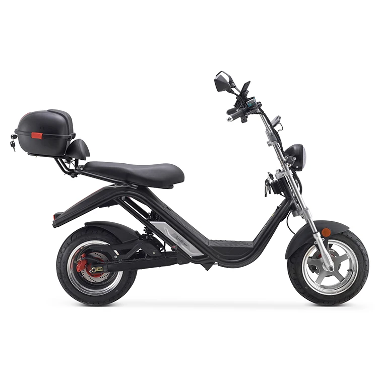 Недорогой Электрический мотоцикл Citycoco 2100 с мотором 60 в 20 Ач со склада ЕС 2020