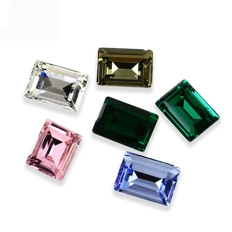 K9 DIY jewelry accessories silver-plated pointed glass nail drill baguette crystal diamond rhinestone