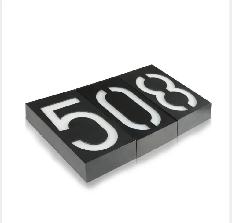 Цифровой Дверной светильник на солнечной батарее большой размер дверной знак световой подключаемый в магазине