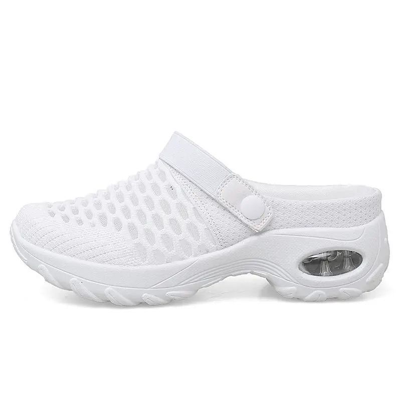 Bulk Wholesale Women Mesh Sandals Air Cushion Comfy Chaussures De Luxe Pour Femme Mesh Slippers And Sandale For Ladies Women