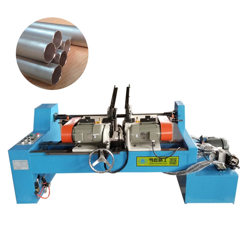 Shigan XS-80Y double head automatic end pipe chamfering machine for PVC tube Copper tube