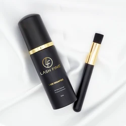 LASH FINE eyelash shampoo lash foam organic custom private label oil free mink organic vegan 60ml lash shampoo