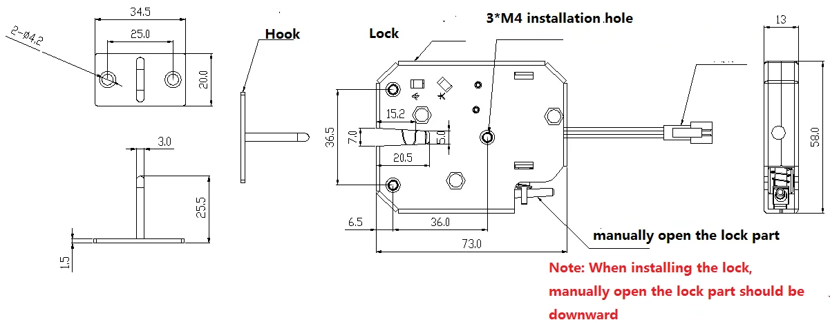 VE-P201 Mini access control lock magnetic lock cabinet electronic lock for gym locker