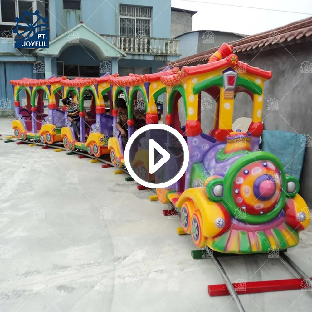 14 Seats Electric Outdoor And Indoor Kids Funfair Track Train Rides Cheap Amusement Park Train Rides For Sale