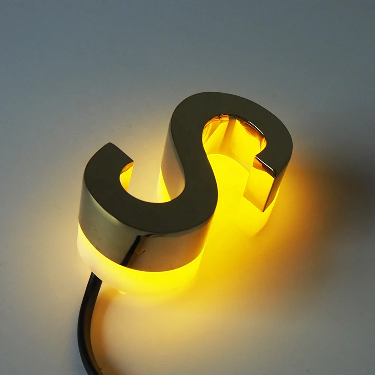 Custom Light House Number 3D Signage Shop Decoration Logo outdoor advertising led light backlit letter logo sign with billboard