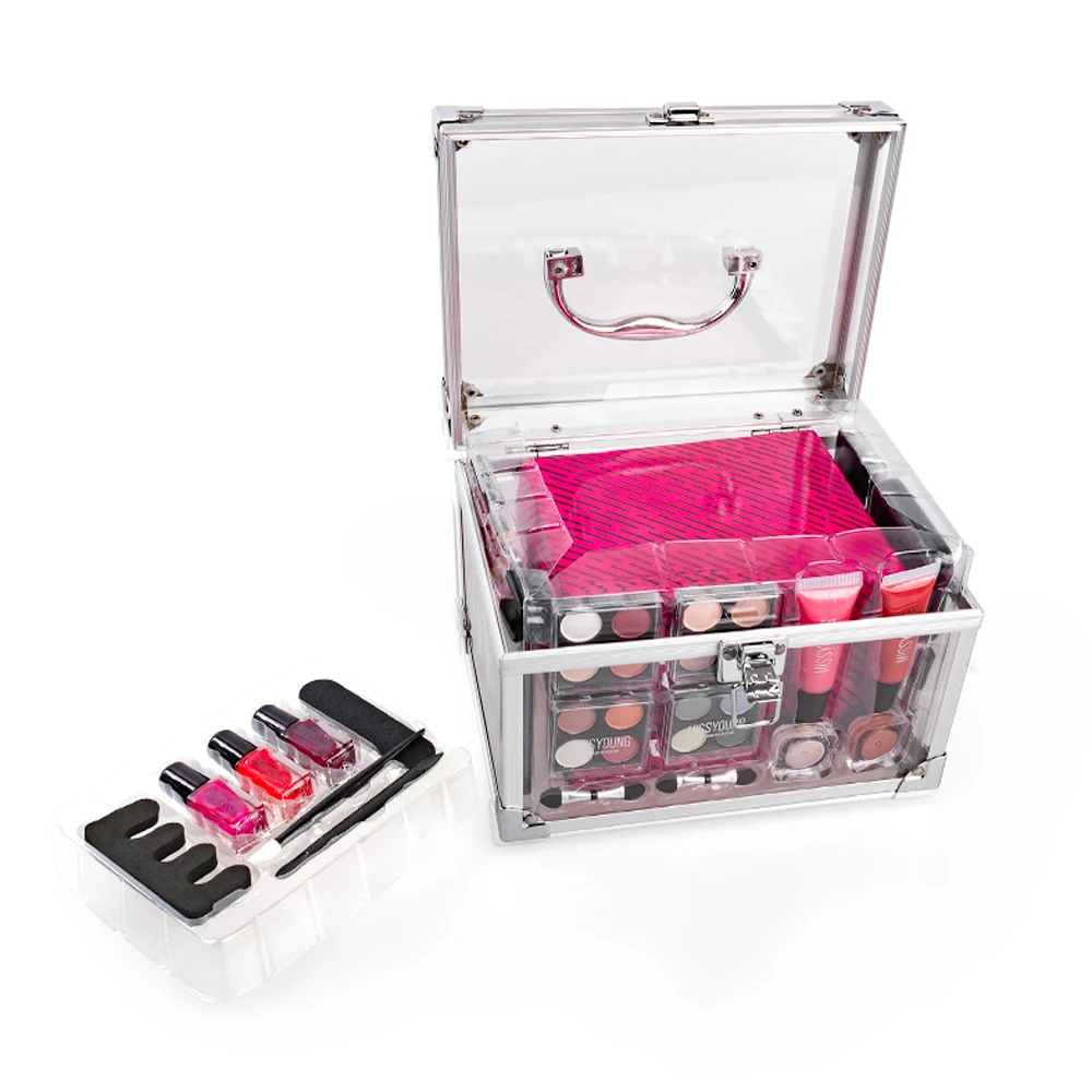 
Private Label Make Up Set Women Sets Packaging Type Professional Makeup Transparent box Kit 