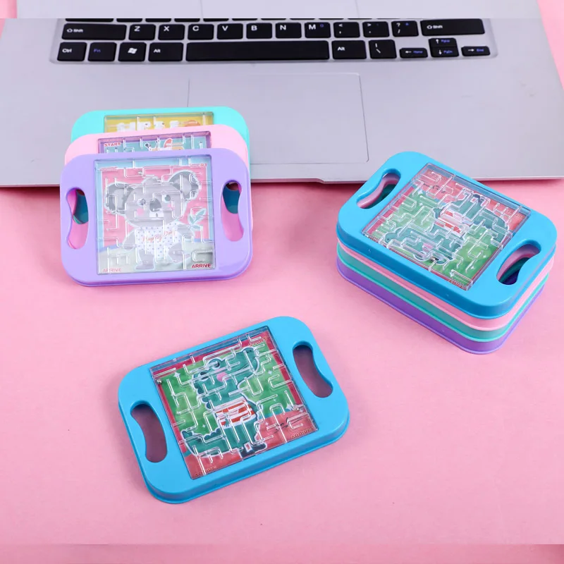 OEM Custom Portable Travel Classic Balancing Labyrinth Rolling Ball Maze Game Board Plastic Mini Toys For Kids