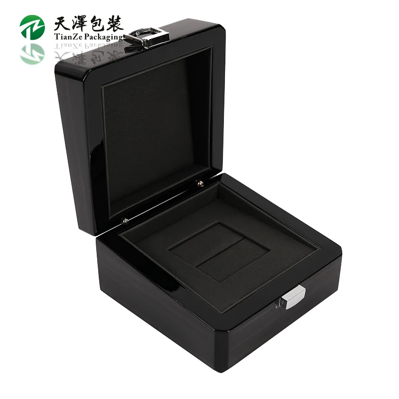 Wooden Cufflink Box Customized Luxury Ring Box Custom Jewelry Cufflinks Storage Gift Boxes