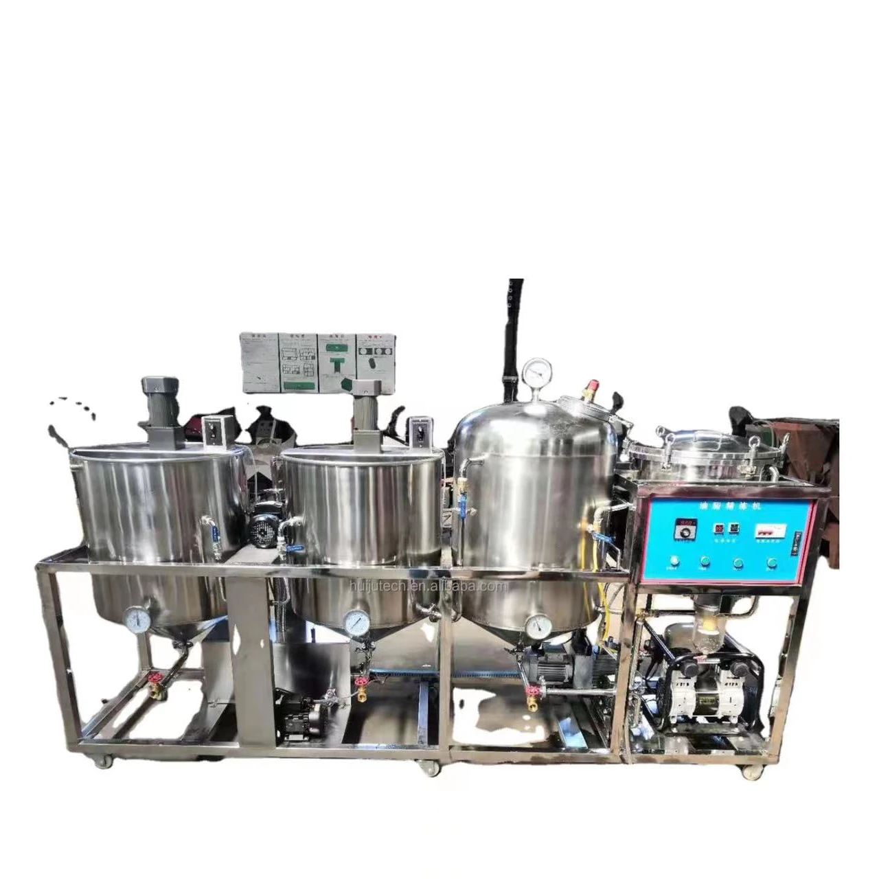 Automatic Stainless steel Edible oil refining equipment Oil Refined Cooking refinery machine with deacidification