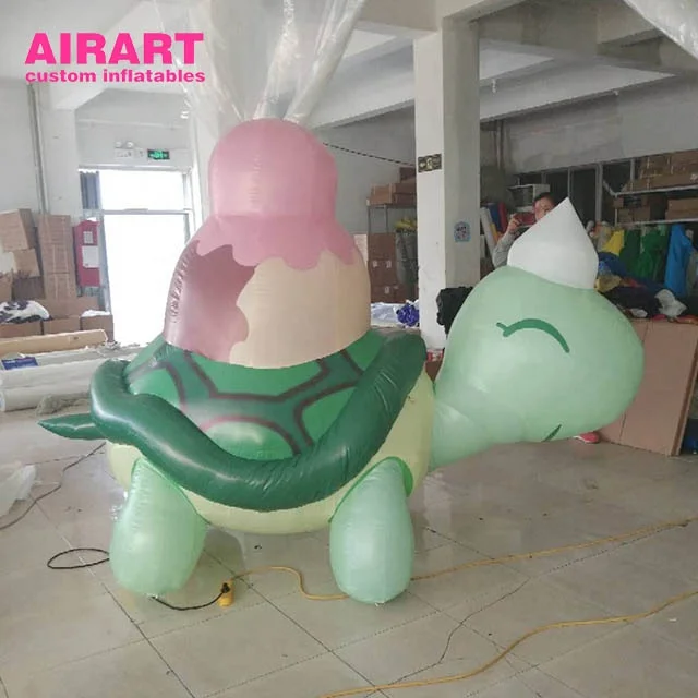 Animation decoration inflatable monster character, cheap inflatable turtle monster cartoon for advertising decoration