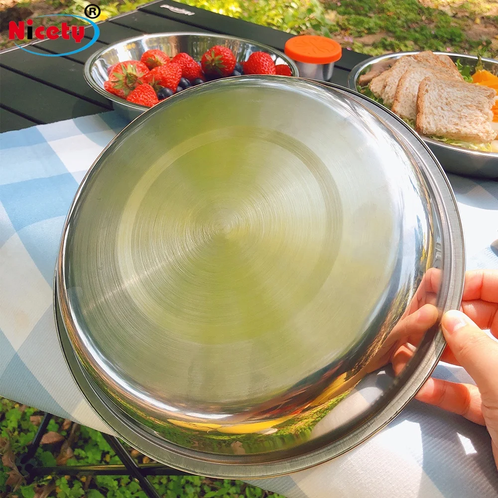 nicety kitchen india price 201 hammered stainless steel plates dishes camping dish set