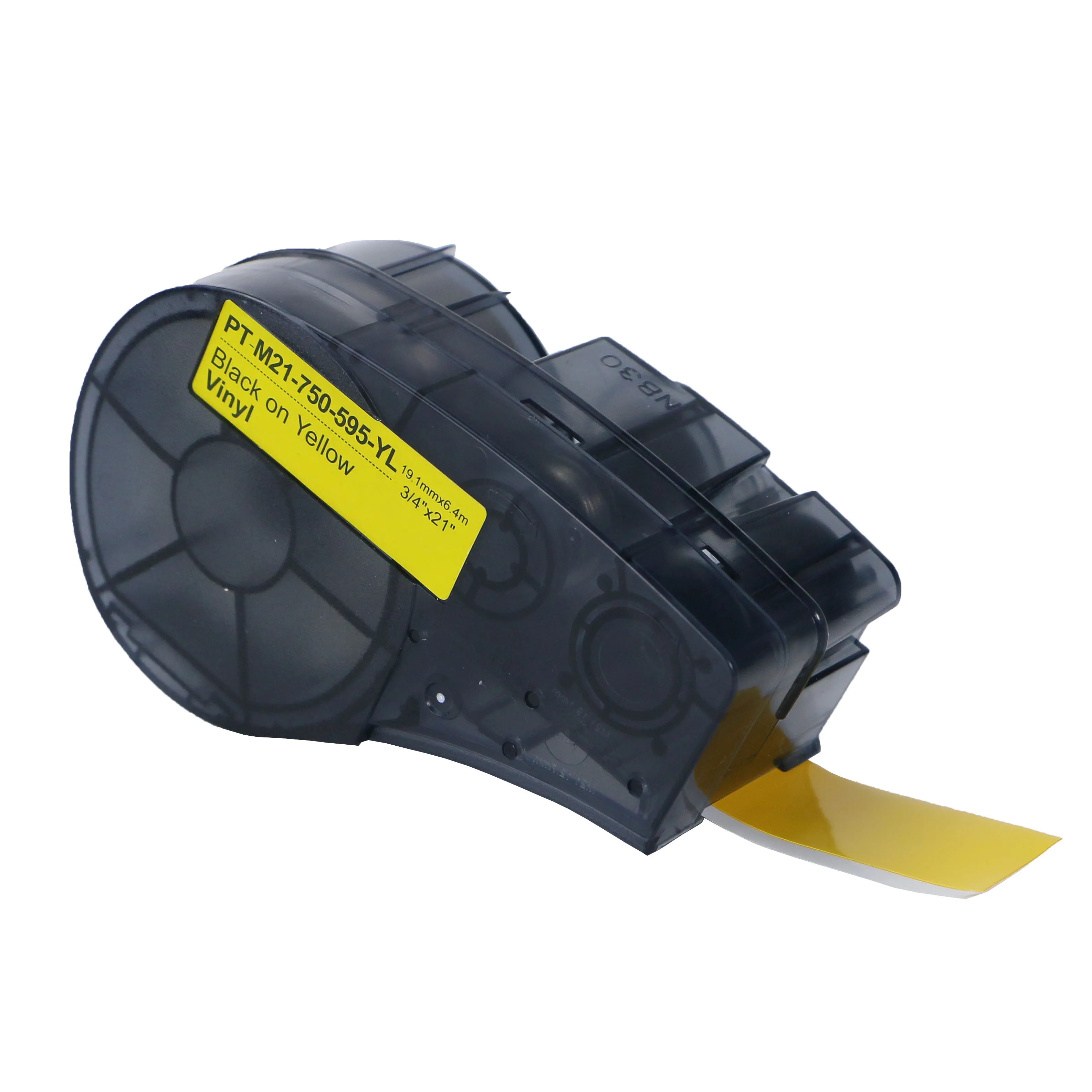 PUTY M21-750-595 label Compatible Vinyl 6.4m Label Tape Black on White for Brady BMP21 PLUS BMP21 LAB Printer label tape
