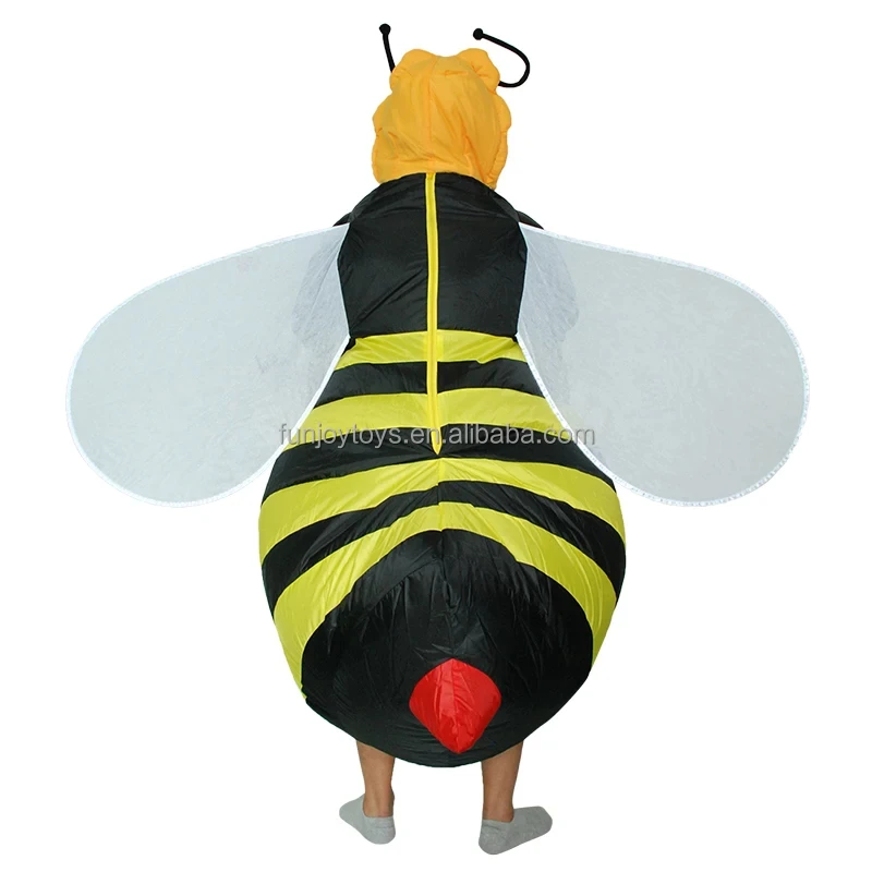 Cute Bee Inflatable Costume Funny Blow up Costumes for Halloween Animal Cosplay Clothing