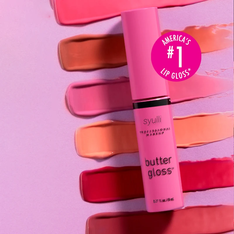 Custom Butter Gloss Lipstick Moisturizing Long Lasting Private Label Shimmer Glitter