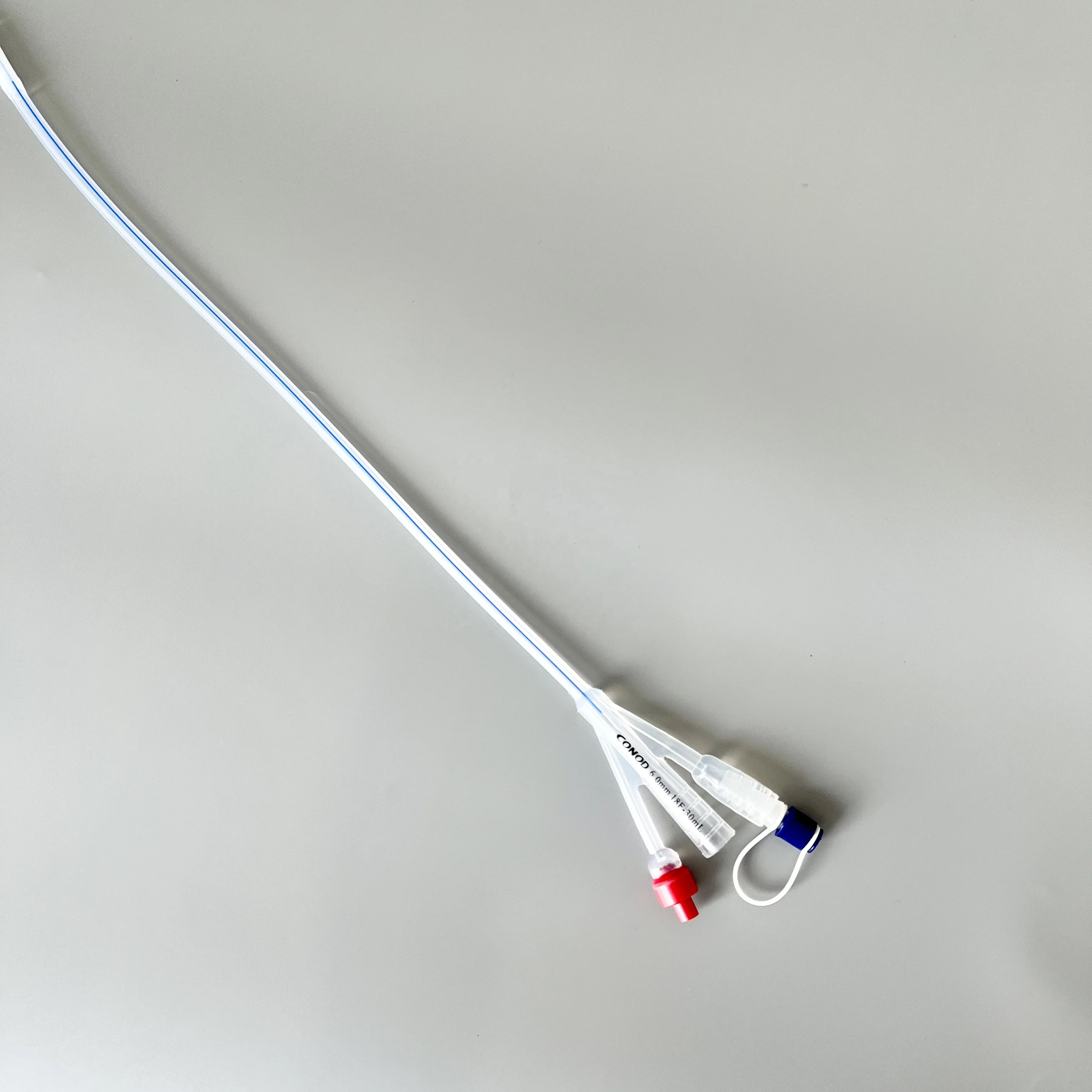 Disposable Urethral Catheter Three Way Different Sizes Silicone Urinary Foley Catheter with 30ml Balloon