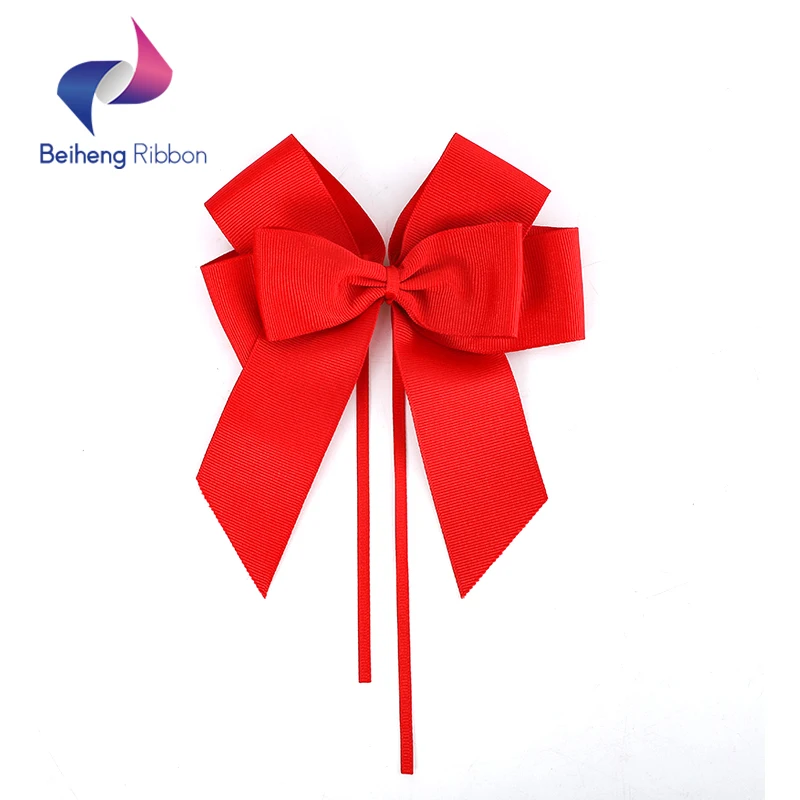Custom Solid Color Grosgrain Ribbon Bow with Elastic Band