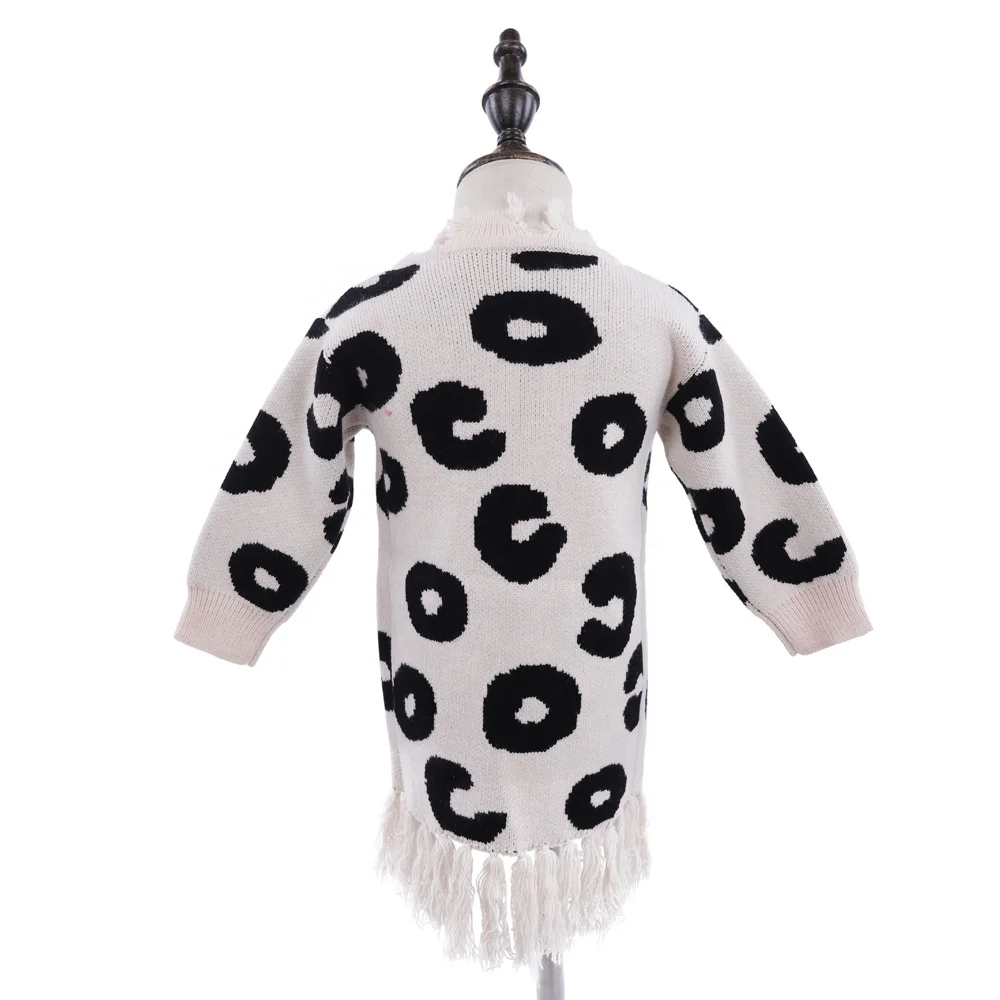 
New arrival kids long new style camo distressed fringed thermal cardigan 