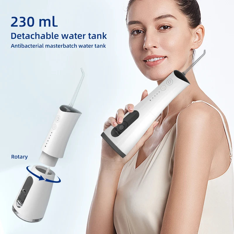 Professional Electric Cordless Teeth Cleaner 4 Modes IPX7 Waterproof Mini Portable Oral Irrigator USB Rechargeable Water Flosser
