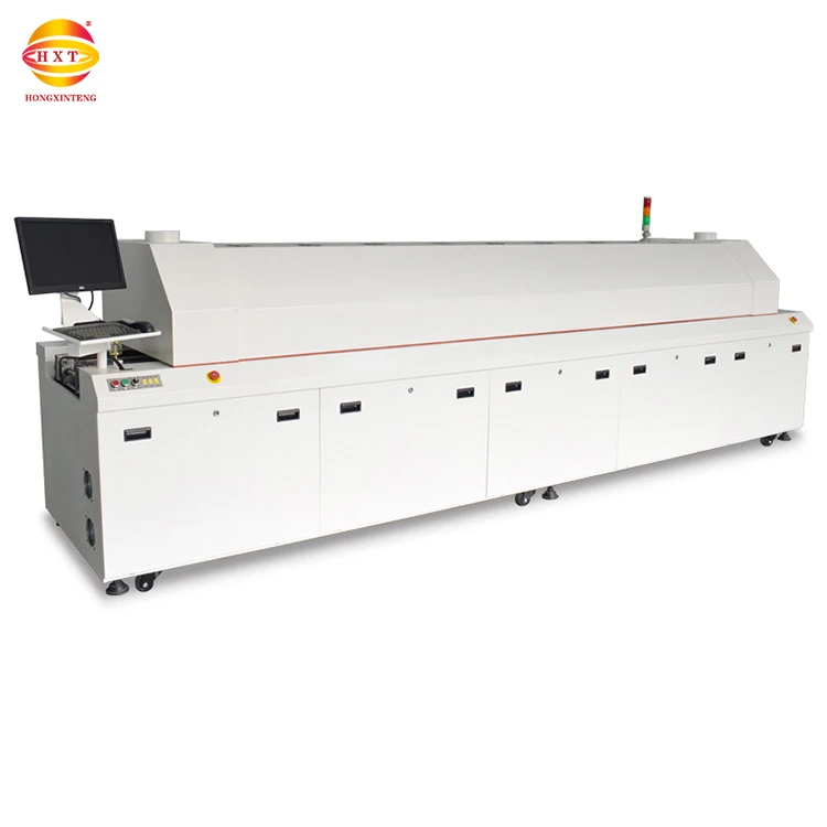 Электронное производственное оборудование pcb, паяльное нагревательное оборудование, 6 зон, температура, машина для оплавления, печь smt.