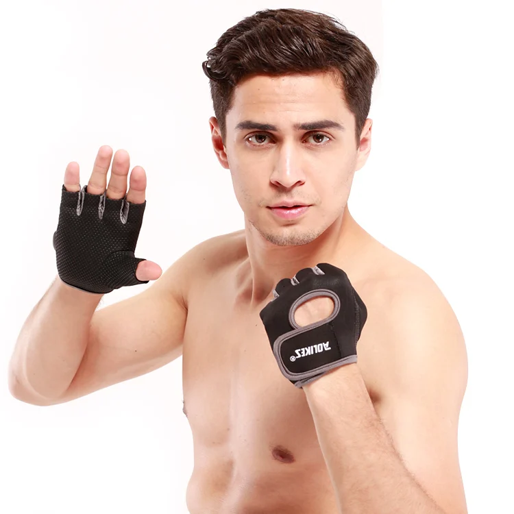 
Aolikes Customized Bicycle Workout Fitness Half Finger Gloves 