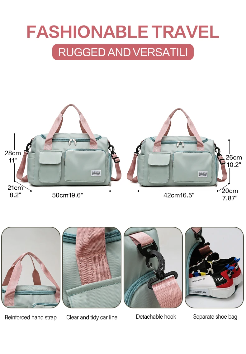 Женская спортивная водонепроницаемая сумка с логотипом под заказ, Туристическая Сумка для спортзала